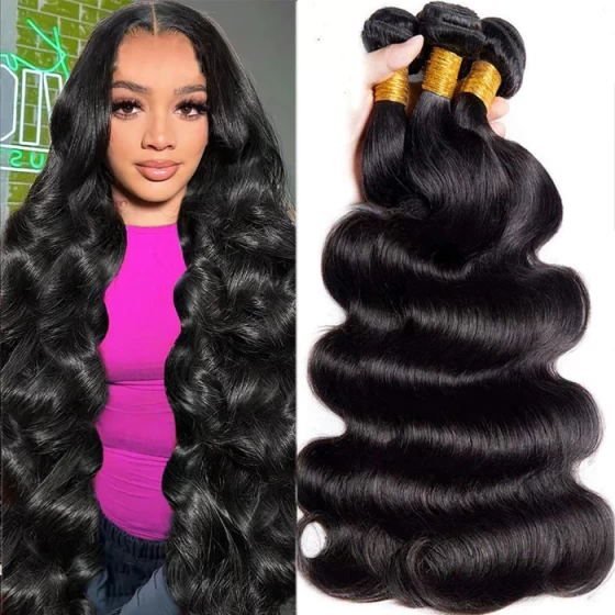 14A Body Wave Hair Human Hair Bundles 100% Unprocessed Virgin Human Hair Weave 4 Bundles Hair